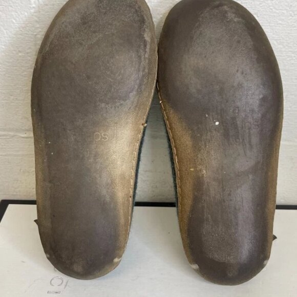 Glerups Slippers Green Wool Slip On Rubber Sole Women's Size 39 EU/ 8.5-9 US - Picture 10 of 12
